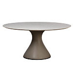 Стол обеденный круглый мраморный на бежевом основании Valedmir варинант исполнения - 1 | Loft Concept в Твери