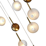 Люстра светодиодная с сферическими стеклянными плафонами Splatter варинант исполнения - 7 | Loft Concept в Твери