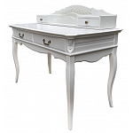 Стол-бюро белого цвета из массива бука с 4-мя ящиками White Provence варинант исполнения - 2 | Loft Concept в Твери