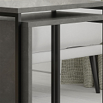 Комплект из 2-х приставных столов серого цвета из дерева ZIGOSH RETRO GREY варинант исполнения - 4 | Loft Concept в Твери