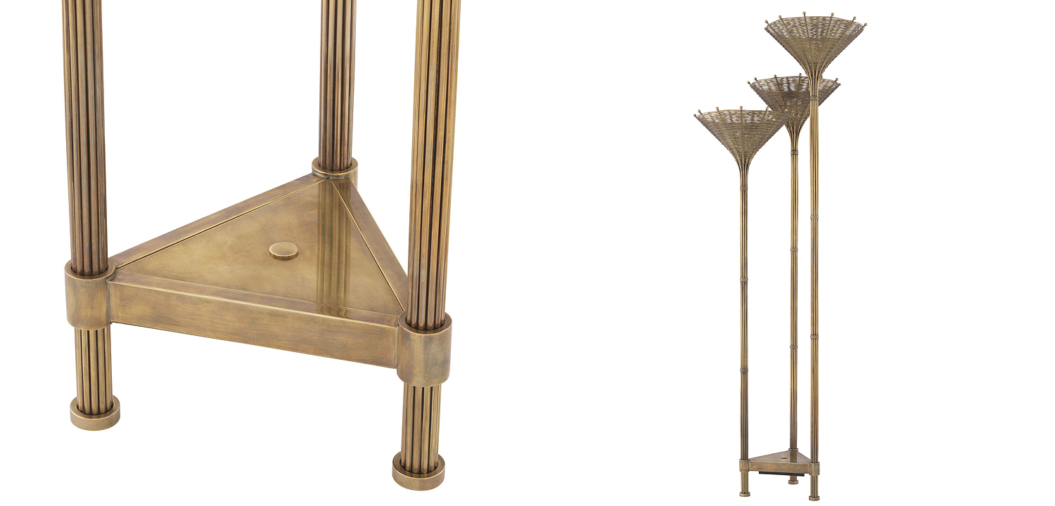 Торшер Eichholtz Floor Lamp Kon Tiki Triple Торшер Eichholtz Floor Lamp Kon Tiki Triple - Loft-Concept в Твери