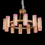 Люстра круглая с текстурными цилиндрическими плафонами Glimpse варинант исполнения - 1 | Loft Concept в Твери