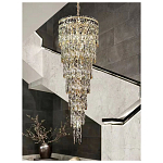 Люстра многоярусная каскадная с хрустальными подвесками Roul Crystal Light варинант исполнения - 10 | Loft Concept в Твери