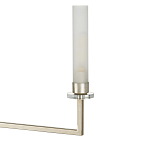 Люстра с 6-ю белыми матовыми плафонами из стекла в форме цилиндра Longitude варинант исполнения - 1 | Loft Concept в Твери