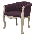 Кресло низкое в стиле прованс Louis French Armchair violet flax варинант исполнения - 2 | Loft Concept в Твери