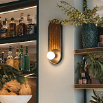 Бра с декором из плетеного бамбука Wicker Oval Lamp варинант исполнения - 3 | Loft Concept в Твери