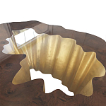 Кофейный стол Burl Exotic tree Coffee Table Black варинант исполнения - 3 | Loft Concept в Твери