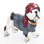 Статуэтка собака в бандане Fashionable Dogs Pirate варинант исполнения - 1 | Loft Concept в Твери