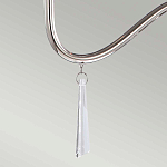 Люстра цвета никель с прозрачными стеклянными подвесками в форме капель Elstead Lighting варинант исполнения - 12 | Loft Concept в Твери