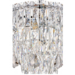 Люстра круглая с хрустальными подвесками на серебряном каркасе Roul Crystal Light варинант исполнения - 12 | Loft Concept в Твери