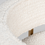 Стул букле бежевый с каркасом цвета матовое золото Tactility варинант исполнения - 4 | Loft Concept в Твери