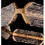 Люстра кольцевая с текстурным природным рисунком IceFlame варинант исполнения - 2 | Loft Concept в Твери