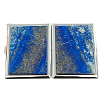 Портсигар с газовой зажигалкой из натурального камня Лазурит Stone Cigarettes Cases варинант исполнения - 4 | Loft Concept в Твери