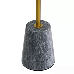 Кофейный столик круглый из мрамора серый Reliable Foundation варинант исполнения - 4 | Loft Concept в Твери