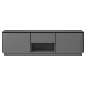 ТВ-тумба серая с 2-мя дверцами и ящиком Tammi 