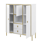 Буфет белый трёхдверный с двумя ящиками Antique Order варинант исполнения - 2 | Loft Concept в Твери