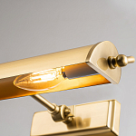 Светильник для картин цвета состаренная латунь с широким плафоном на прямоугольном основании Elstead Lighting варинант исполнения - 8 | Loft Concept в Твери