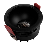 Встраиваемый спот светодиодный круглый черного цвета с углублением Ombra Lux  варинант исполнения - 4 | Loft Concept в Твери