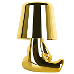 Настольная лампа фигурная золотого цвета с гладким абажуром Высота 16 см Sophia варинант исполнения - 4 | Loft Concept в Твери