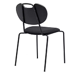 Стул с мягким сиденьем черный Stool Loft Black варинант исполнения - 3 | Loft Concept в Твери