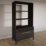 Стеллаж Primo с ящиками Темный орех варинант исполнения - 2 | Loft Concept в Твери