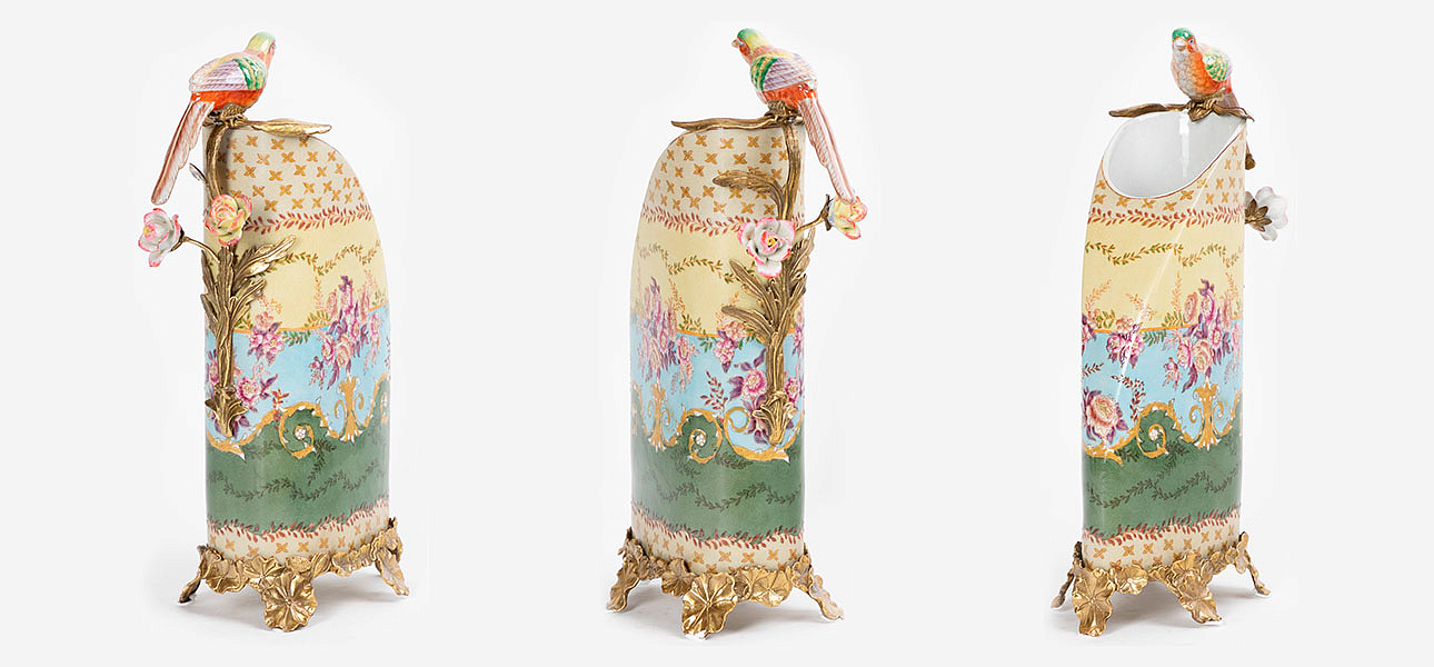 Ваза фарфоровая с фигуркой птички Print Ваза фарфоровая с фигуркой птички Print - Loft-Concept в Твери