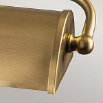 Светильник для картин цвета состаренная латунь с широким плафоном на прямоугольном основании Elstead Lighting варинант исполнения - 11 | Loft Concept в Твери