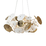 Люстра с белыми и золотистыми цветами Dahlia Flowers Lamp варинант исполнения - 2 | Loft Concept в Твери