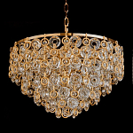 Люстра каскадная с подвесками в форме колец Galaxy of Light варинант исполнения - 3 | Loft Concept в Твери