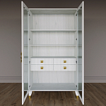 Дизайнерский шкаф витрина Elsa Dreams White с 4-мя ящиками варинант исполнения - 5 | Loft Concept в Твери