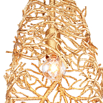 Подвесной светильник золотой в виде кораллов Coral Decor варинант исполнения - 1 | Loft Concept в Твери