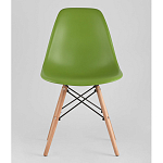 Пластиковый стул на ножках из массива бука Eames Green варинант исполнения - 4 | Loft Concept в Твери