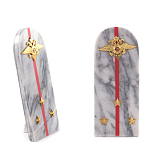 Сувенир Погон МВД из натурального камня мрамор Souvenir Epaulets варинант исполнения - 3 | Loft Concept в Твери