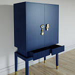 Кабинетный шкаф Elsa Dreams Blue с 2-мя ящиками варинант исполнения - 2 | Loft Concept в Твери