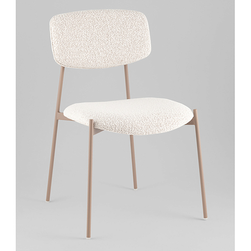 Стул Doe без подлокотников молочный Молочный Бежевый Древесина в Твери | Loft Concept 