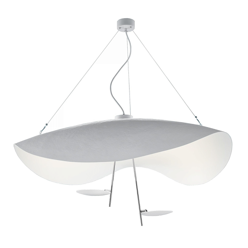 Подвесной светильник CATELLANI & SMITH LEDERAM MANTA S2 PENDANT Белый Подвесной светильник CATELLANI & SMITH LEDERAM MANTA S2 PENDANT Белый в Твери | Loft Concept