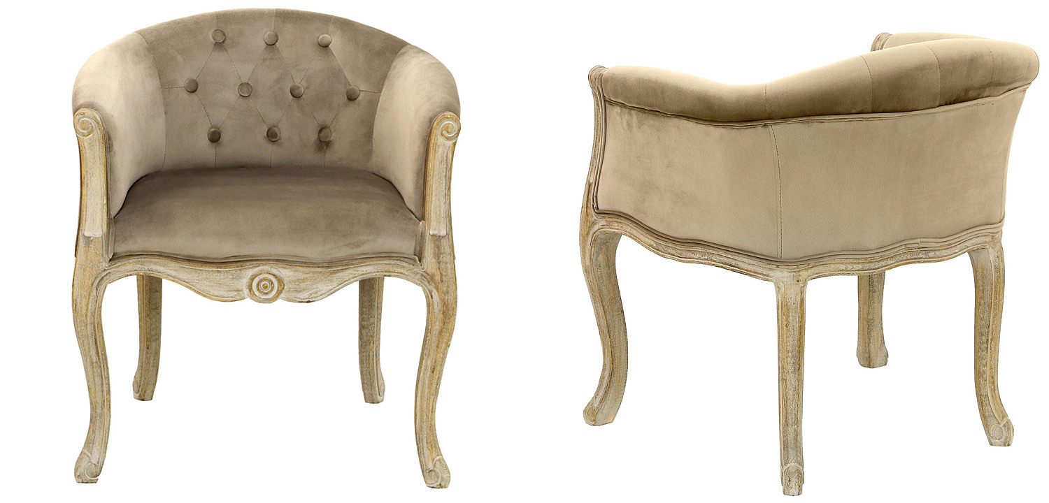 Кресло French Provence Armchair Roderic beige Кресло French Provence Armchair Roderic beige - Loft-Concept в Твери