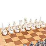 Шахматы Северные народы в ларце из натурального бука Decorative Thematic Chess варинант исполнения - 3 | Loft Concept в Твери