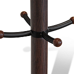 Вешалка коричневая с круглым основанием и черными металлическими крючками Industrial Metal Rust варинант исполнения - 2 | Loft Concept в Твери