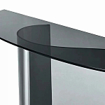 Консоль дымчатого цвета с изогнутым основанием Arabesque варинант исполнения - 2 | Loft Concept в Твери