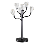 Настольная лампа с ветвями и белыми фарфоровыми цветами Floralis варинант исполнения - 1 | Loft Concept в Твери