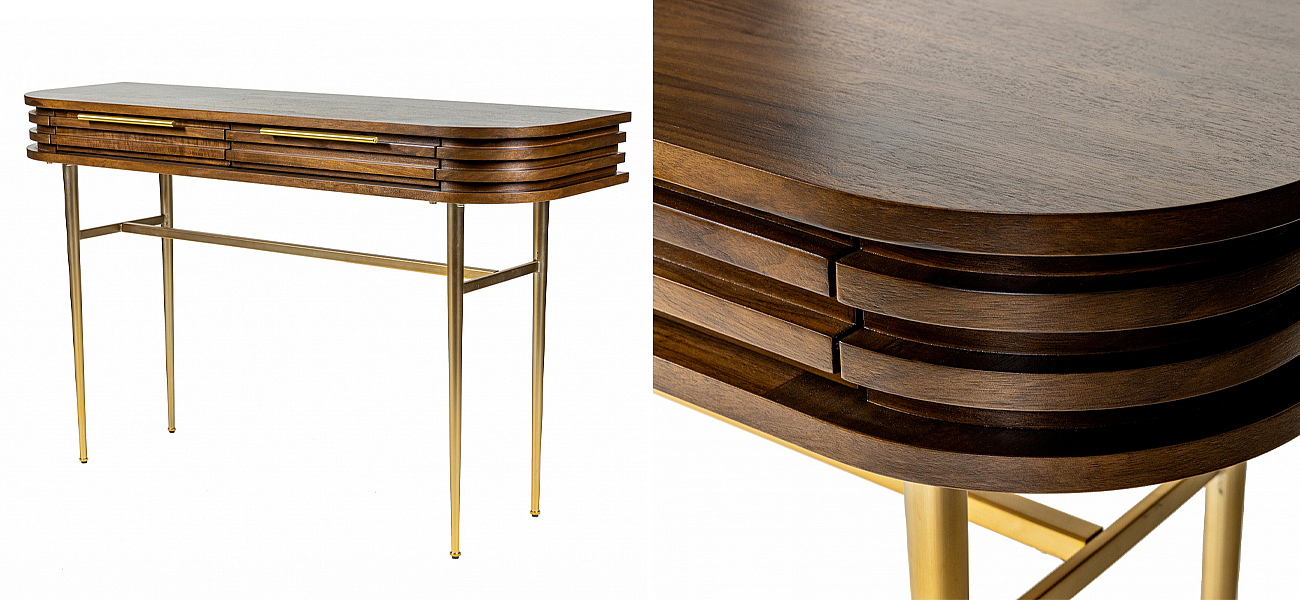 Дизайнерская консоль Wooden Rails - Loft-Concept в Твери