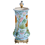 Ваза из фарфора с птицей на бронзовой ветке Garden of Eden варинант исполнения - 4 | Loft Concept в Твери