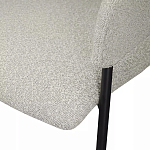 Стул мягкий с подлокотниками Chair Gray Upholstery Boucle варинант исполнения - 7 | Loft Concept в Твери