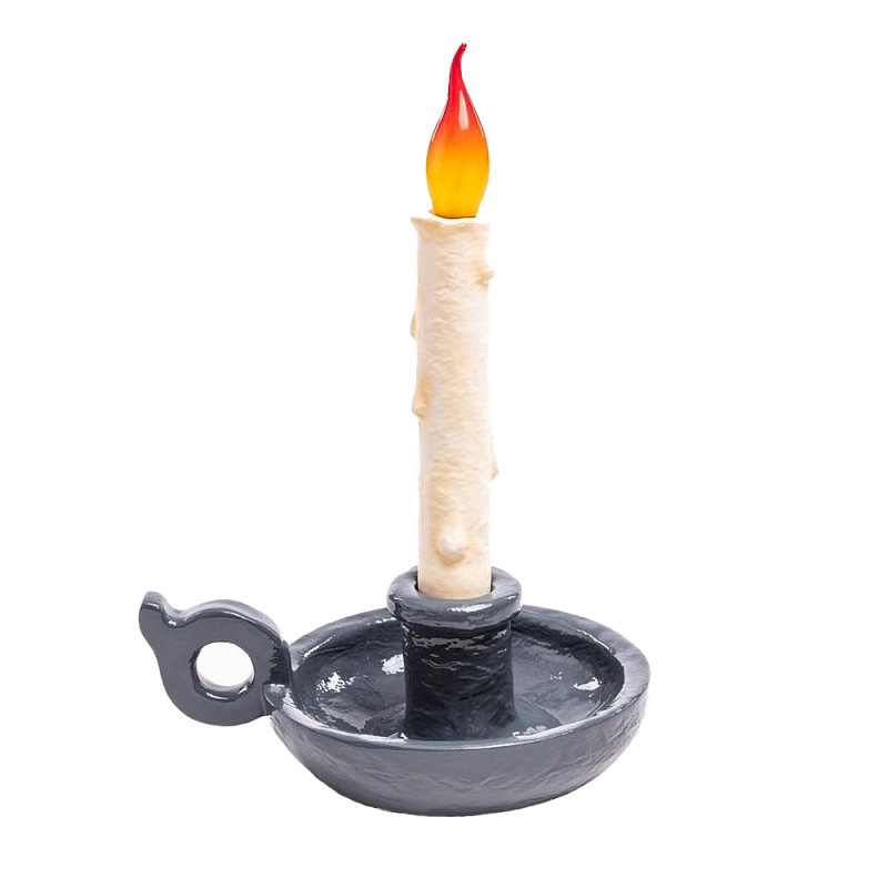 Настольная лампа Seletti Bugia grey Белый Серый Настольная лампа Seletti Bugia grey Белый Серый в Твери | Loft Concept