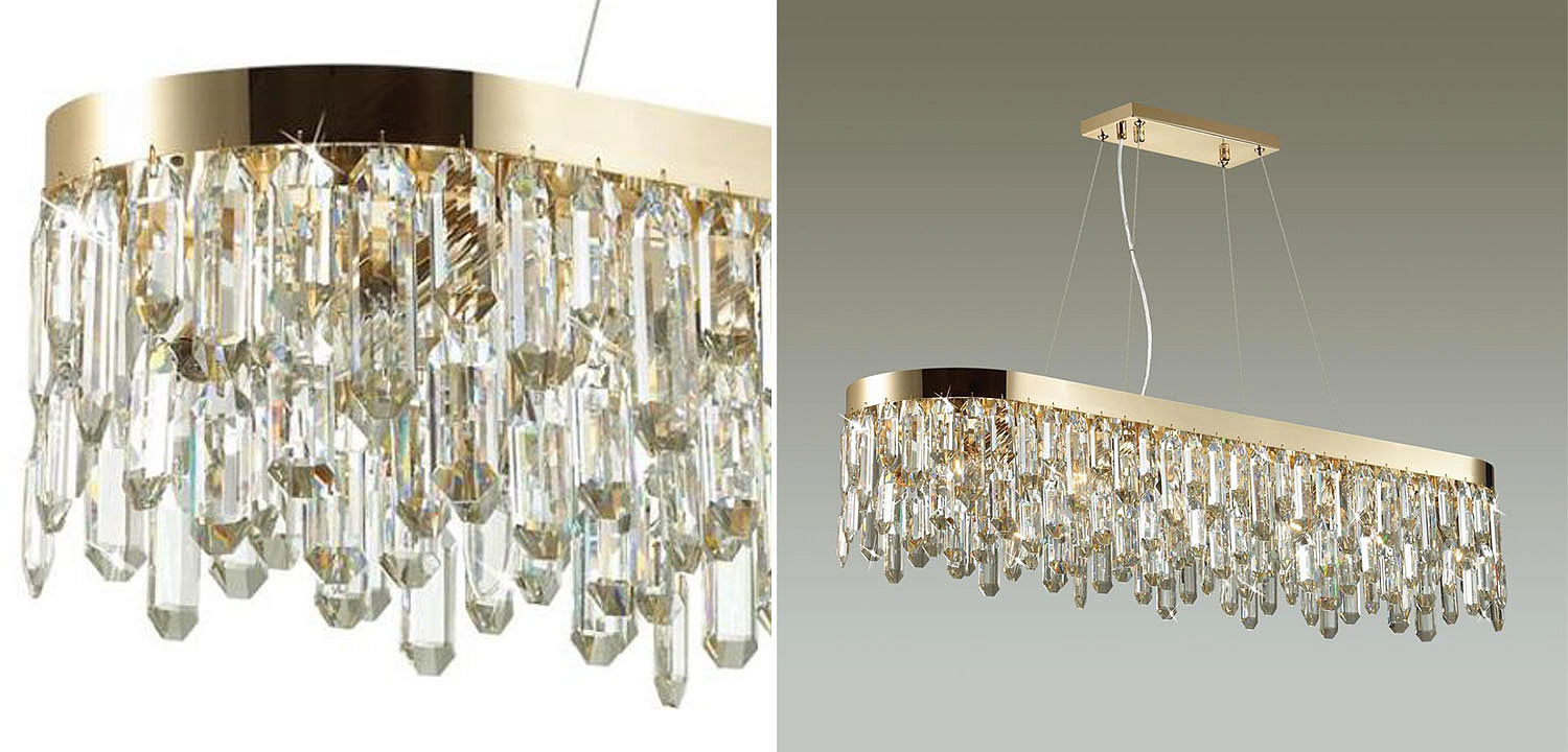Люстра Crystal Polyhedrons Linear Gold Люстра Crystal Polyhedrons Linear Gold - Loft-Concept в Твери