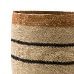 Плетеная корзина в полоску Okiro Wicker Basket варинант исполнения - 3 | Loft Concept в Твери