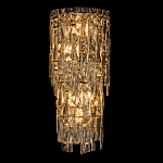 Бра с каскадом из прозрачного хрусталя и корпусом из металла цвета хром Constant Sparks варинант исполнения - 6 | Loft Concept в Твери