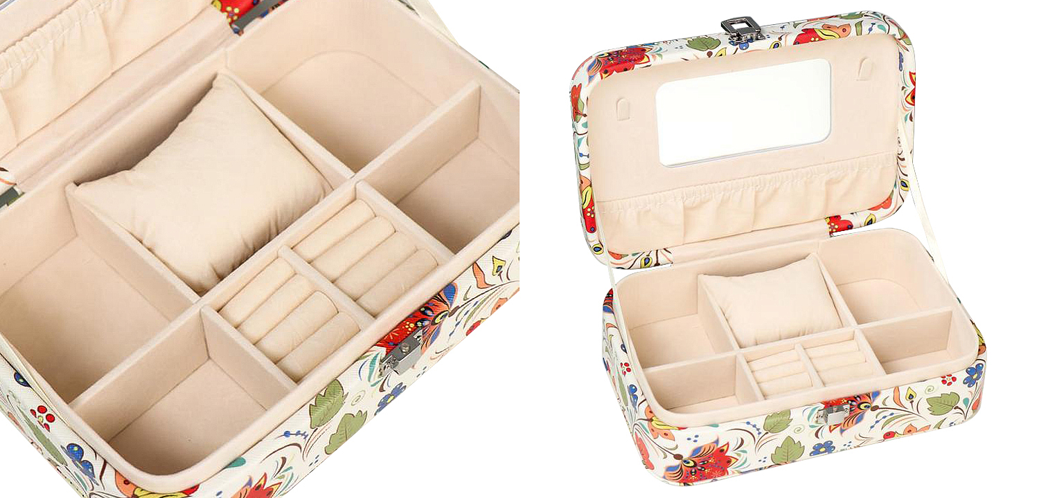 Шкатулка Multicilored Floral Pattern Jewerly Organizer Box Шкатулка Multicilored Floral Pattern Jewerly Organizer Box - Loft-Concept в Твери
