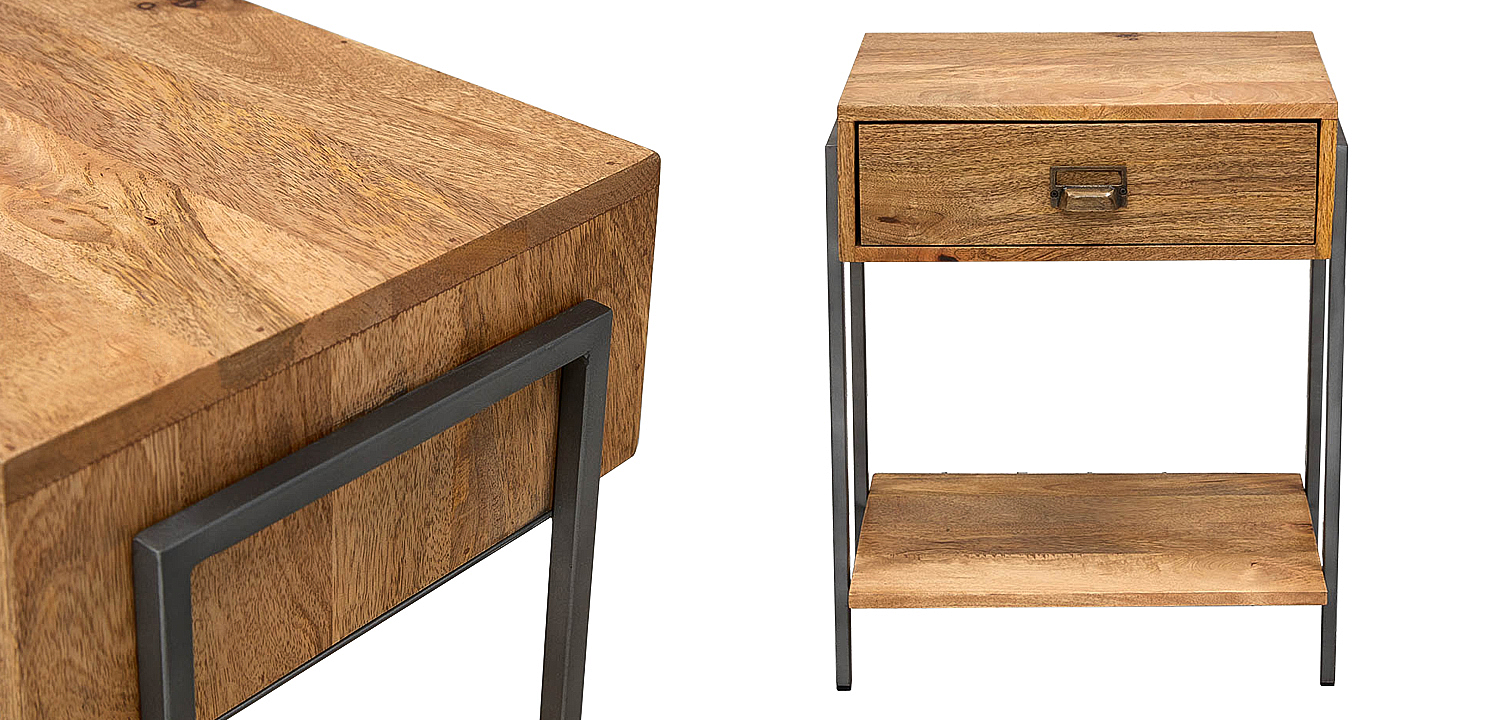 Тумбочка Dewi Loft Nightstand Тумбочка Dewi Loft Nightstand - Loft-Concept в Твери